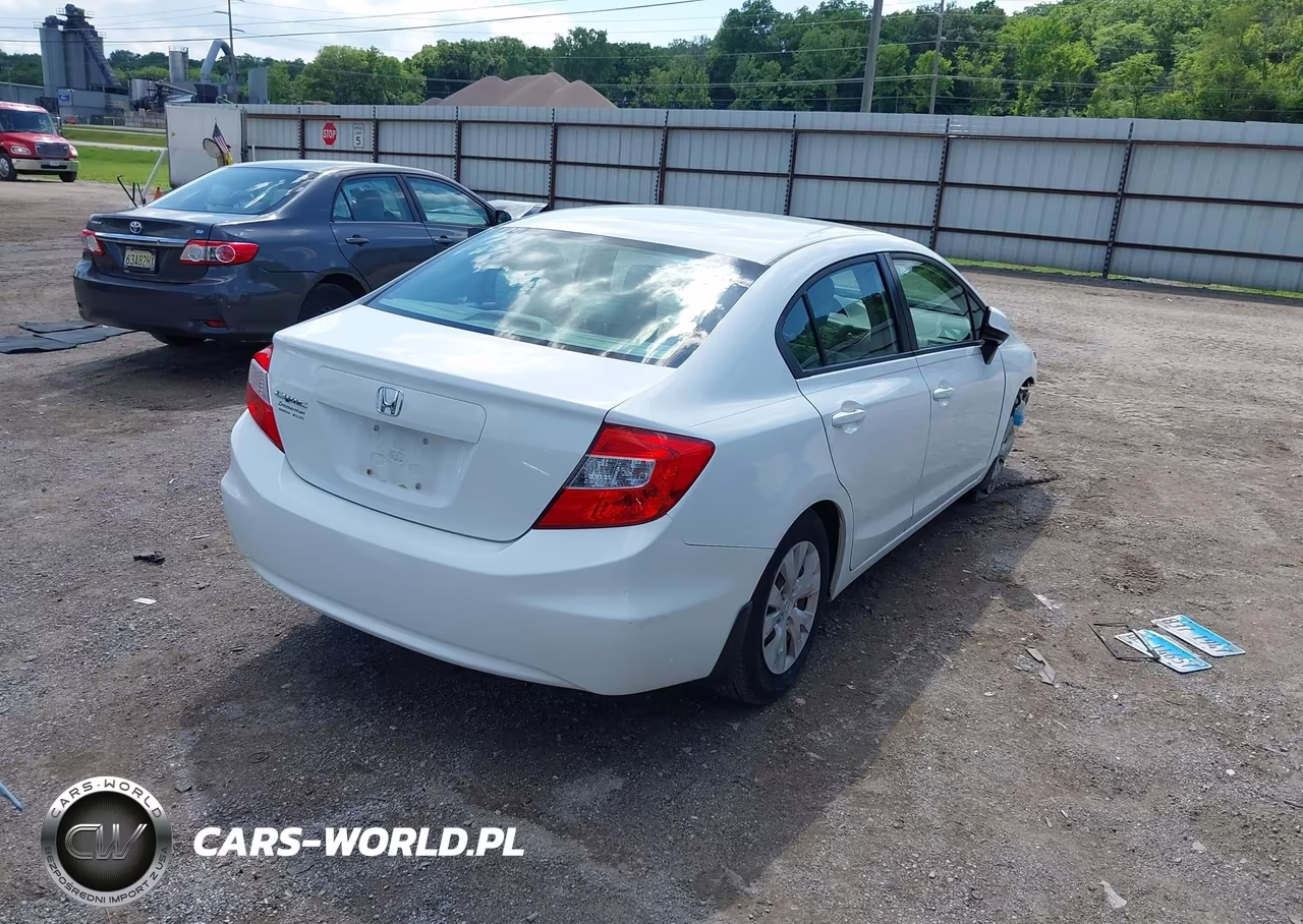 2012 Honda Civic Lx VIN:19XFB2F57CE003038 - 4