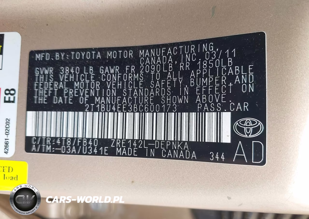 2011 Toyota Corolla Le VIN:2T1BU4EE3BC600173 - 9