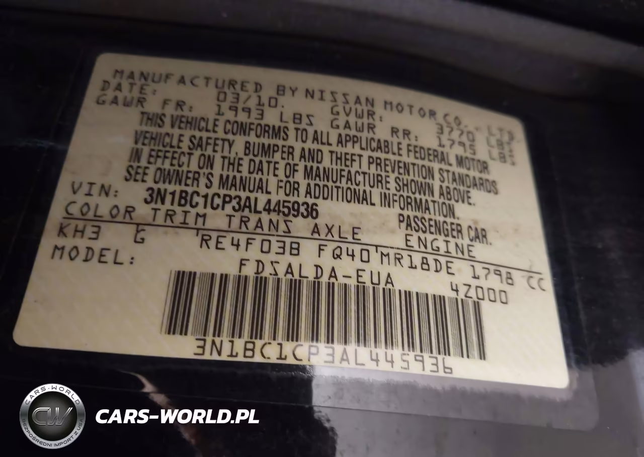 2010 Nissan Versa 1.8S VIN:3N1BC1CP3AL445936 - 9