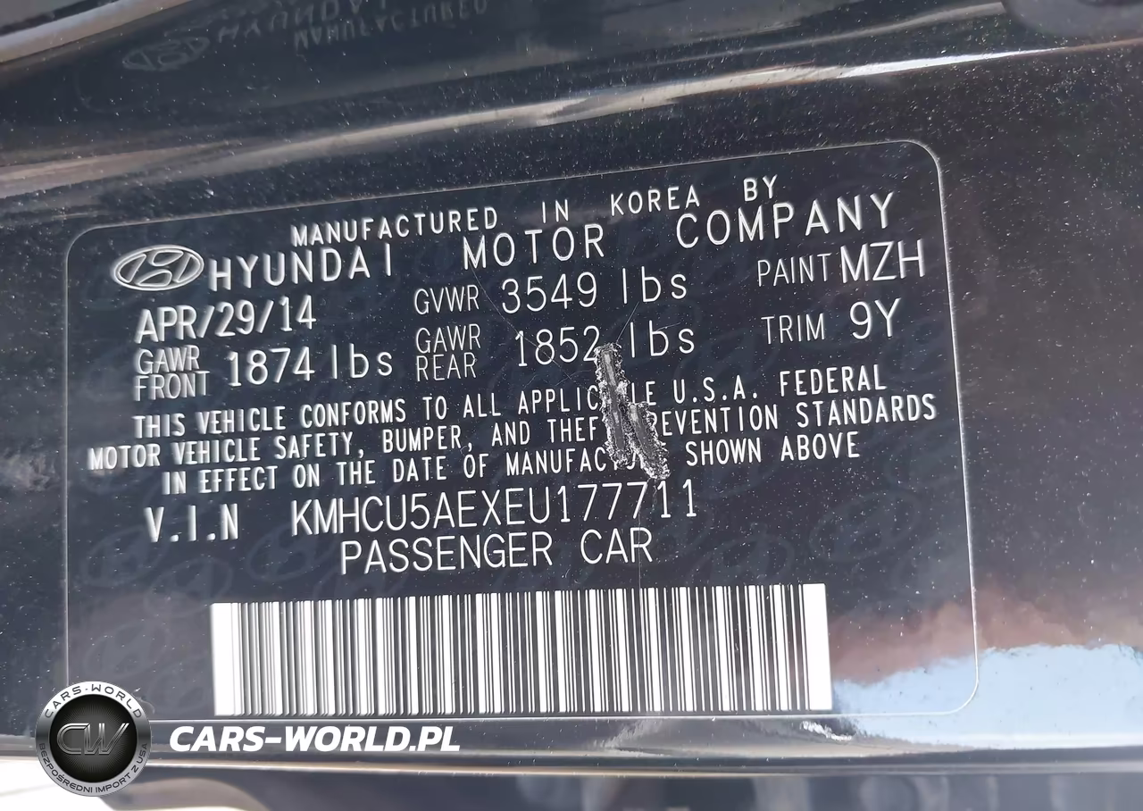2014 Hyundai Accent Se VIN:KMHCU5AEXEU177711 - 9