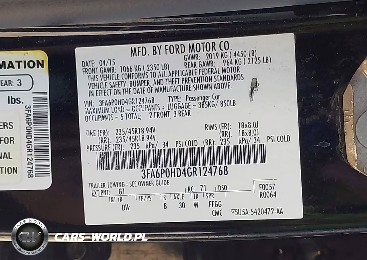 2016 Ford Fusion Se VIN:3FA6P0HD4GR124768 - 9