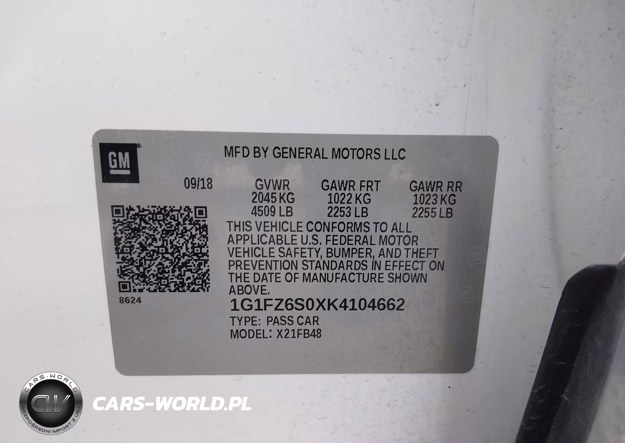 2019 Chevrolet Bolt Ev Premier VIN:1G1FZ6S0XK4104662 - 9