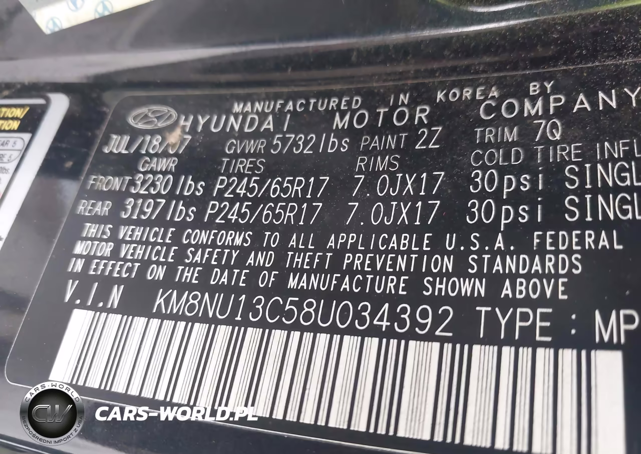 2008 Hyundai Veracruz Gls-Limited-Se VIN:KM8NU13C58U034392 - 9