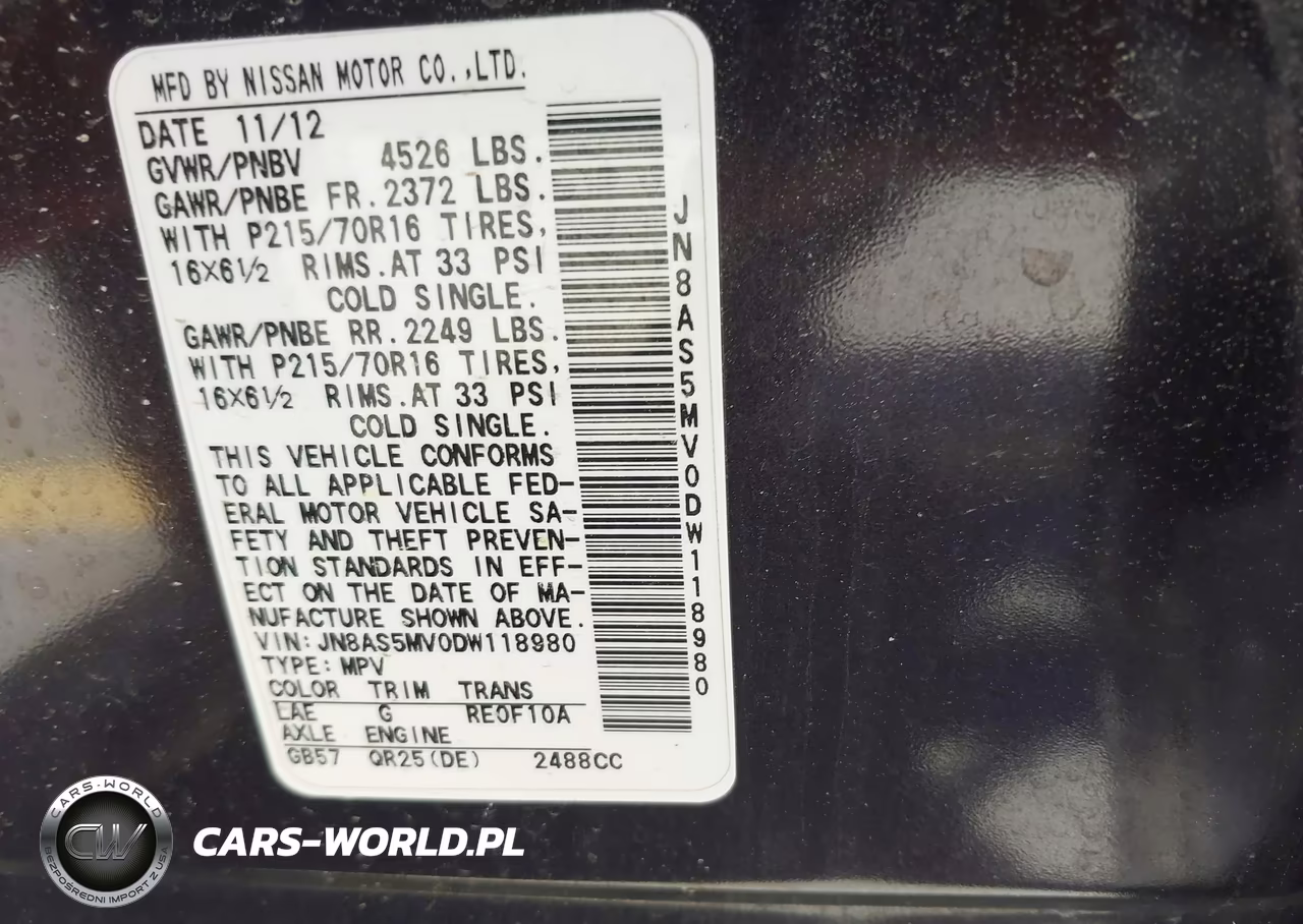 2013 Nissan Rogue S VIN:JN8AS5MV0DW118980 - 9