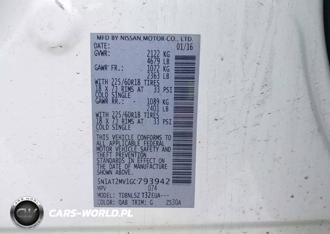 2016 Nissan Rogue Sl VIN:5N1AT2MV1GC793942 - 9