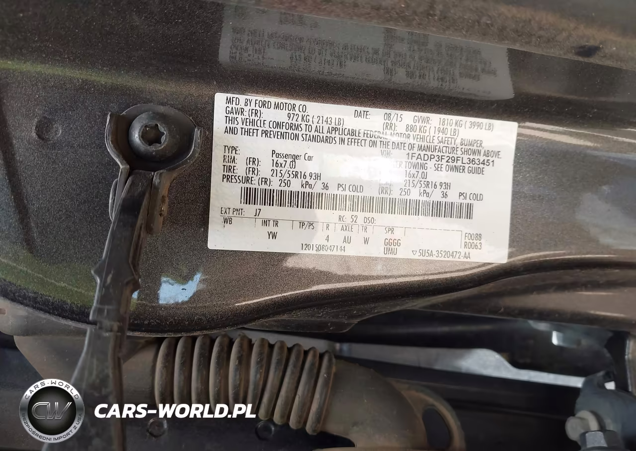 2015 Ford Focus Se VIN:1FADP3F29FL363451 - 9