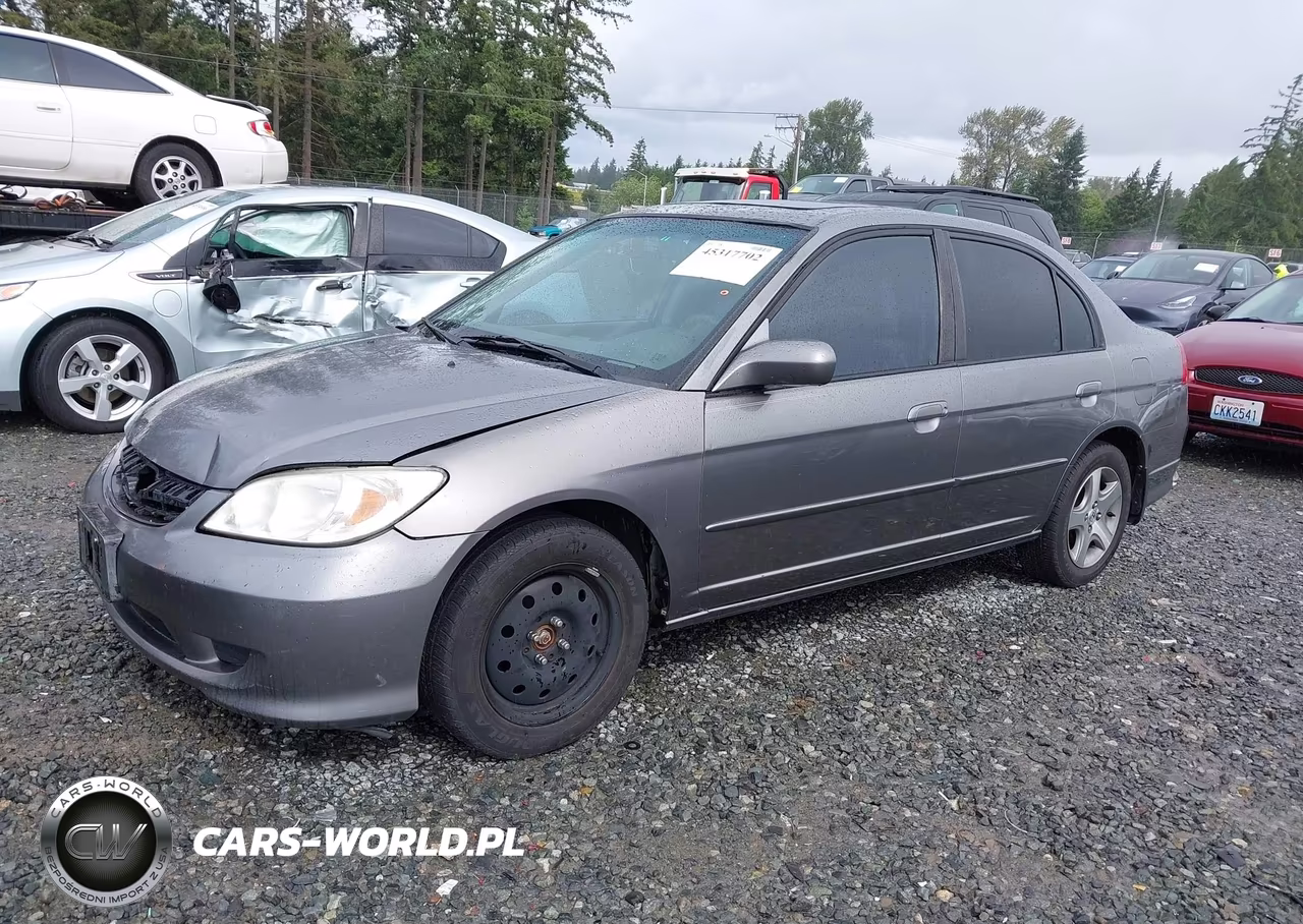 2004 Honda Civic Ex VIN:2HGES26774H591348 - 2