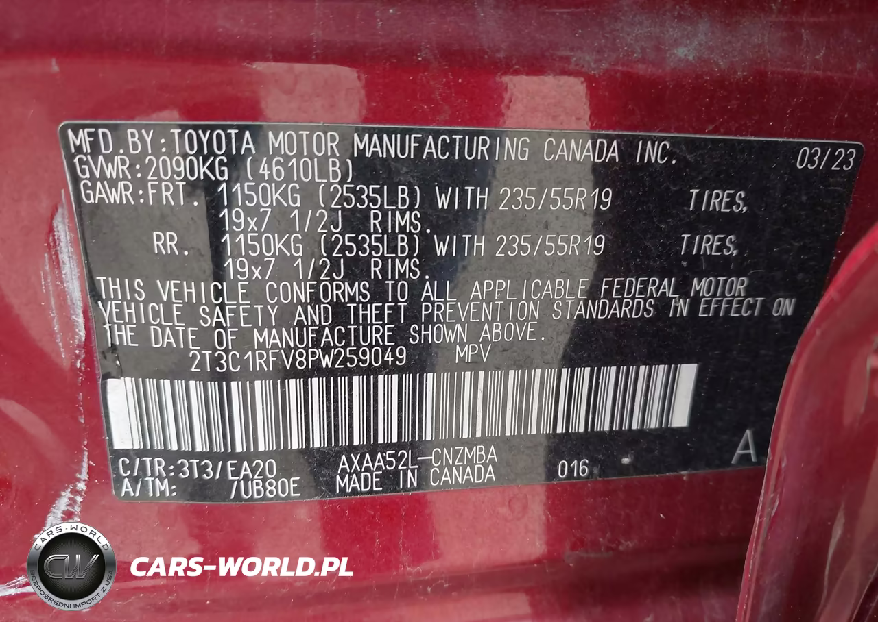 2023 Toyota Rav4 Xle Premium VIN:2T3C1RFV8PW259049 - 9
