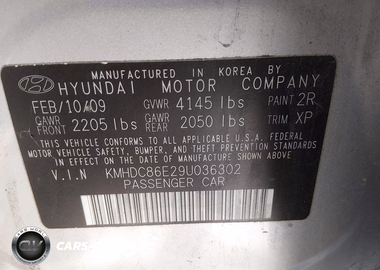 2009 Hyundai Elantra Touring VIN:KMHDC86E29U036302 - 9