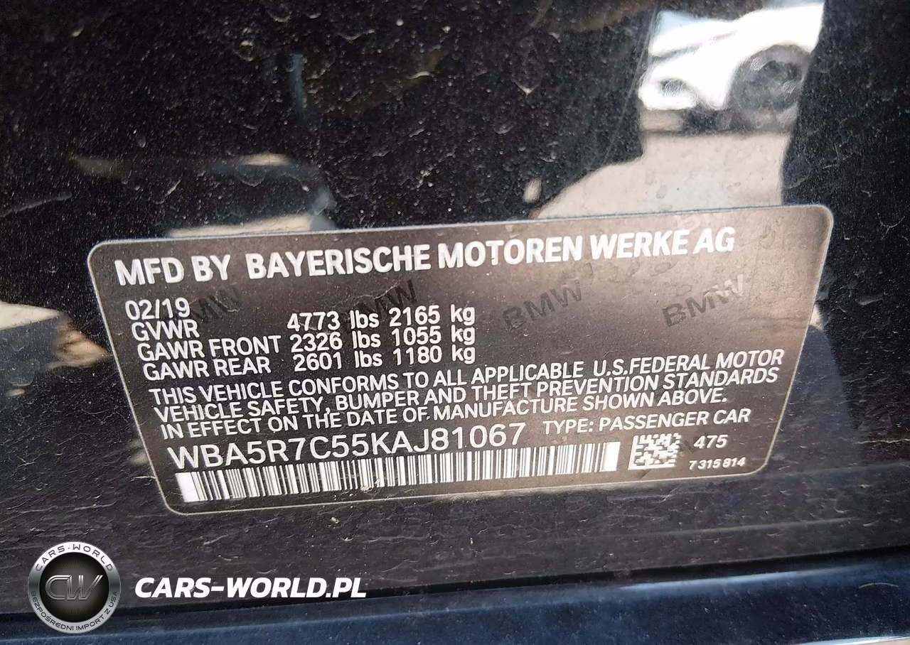 2019 BMW 330I xDrive VIN:WBA5R7C55KAJ81067 - 9