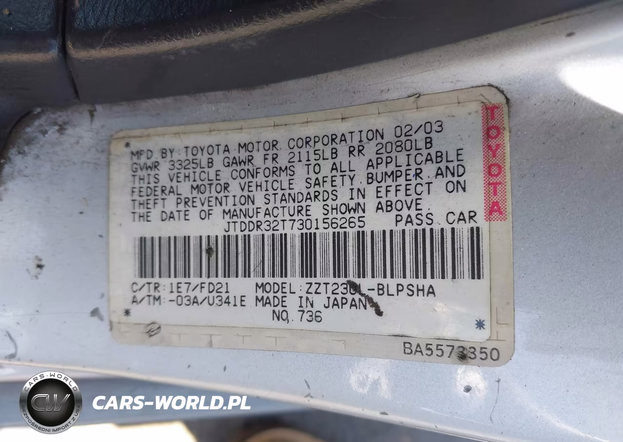 2003 Toyota Celica Gt VIN:JTDDR32T730156265 - 9