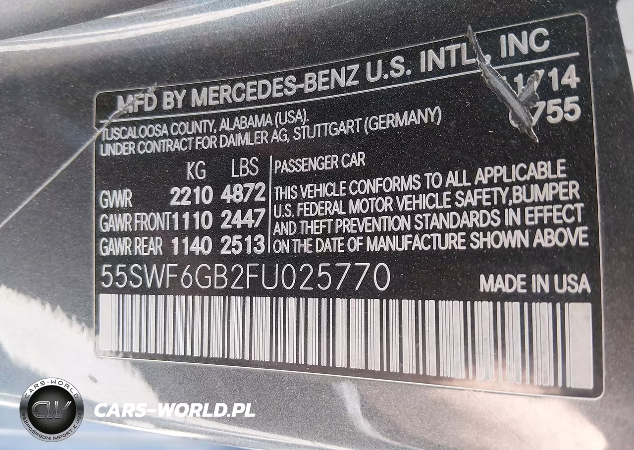 2015 Mercedes-Benz C 400 4Matic VIN:55SWF6GB2FU025770 - 9