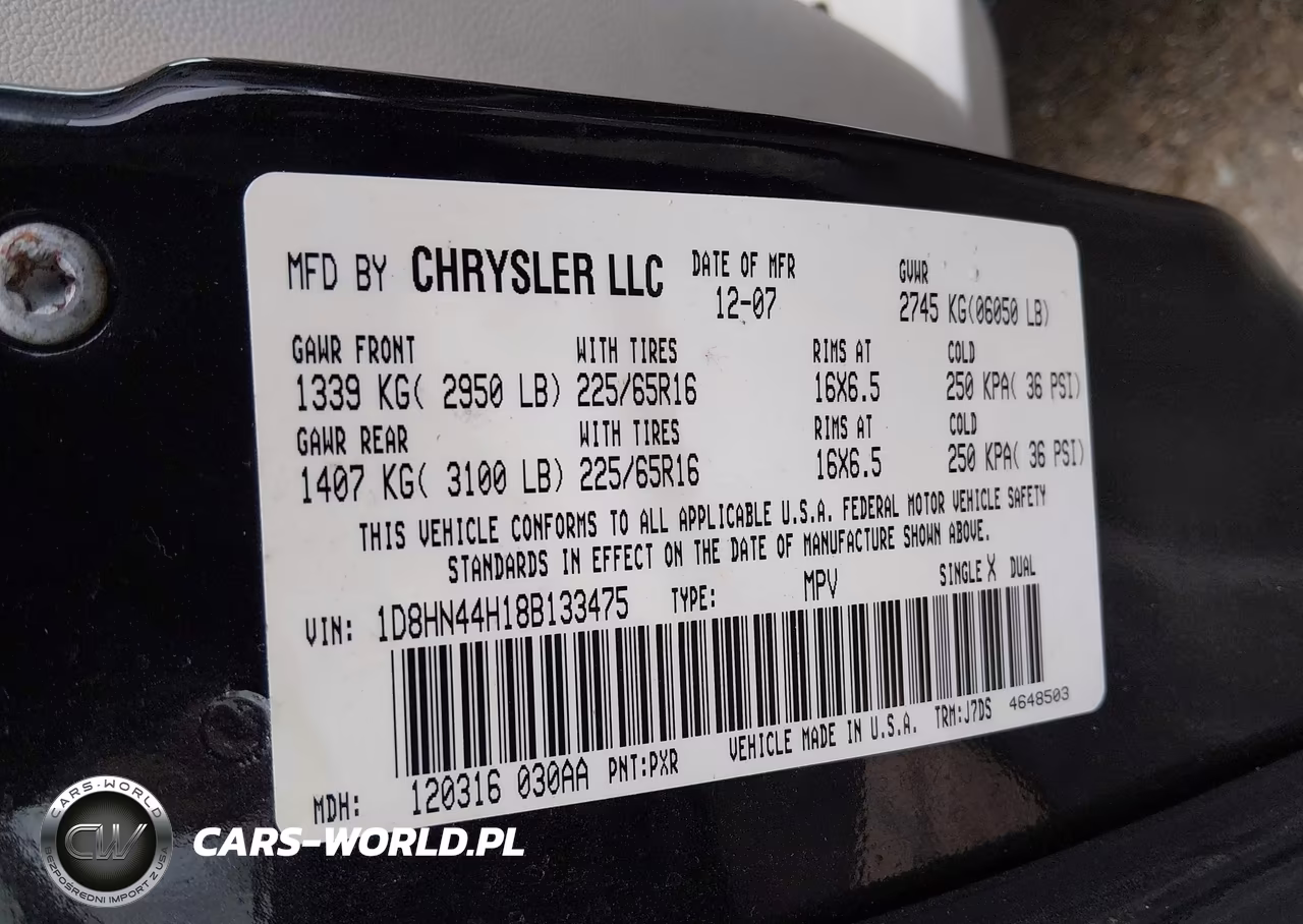 2008 Dodge Grand Caravan Se VIN:1D8HN44H18B133475 - 9