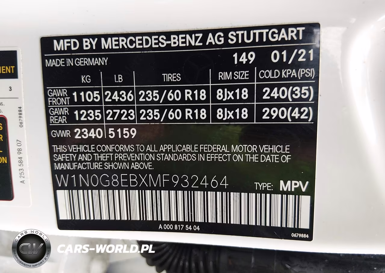 2021 Mercedes-Benz Glc 300 4Matic Suv VIN:W1N0G8EBXMF932464 - 9