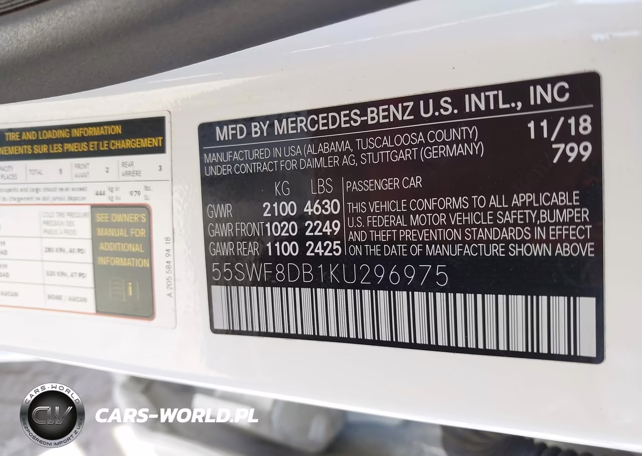 2019 Mercedes-Benz C 300 VIN:55SWF8DB1KU296975 - 9