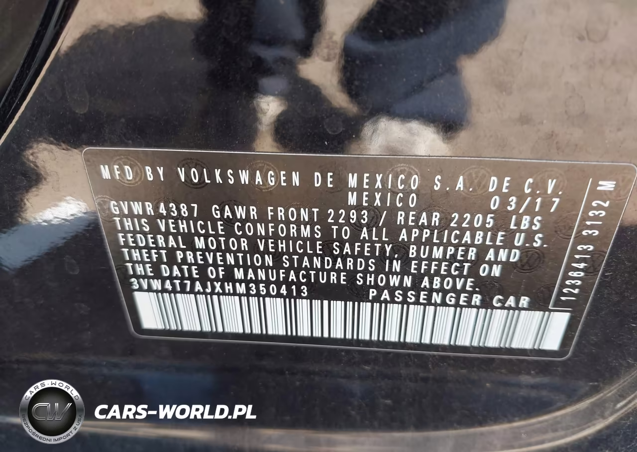 2017 Volkswagen Jetta Gli VIN:3VW4T7AJXHM350413 - 9