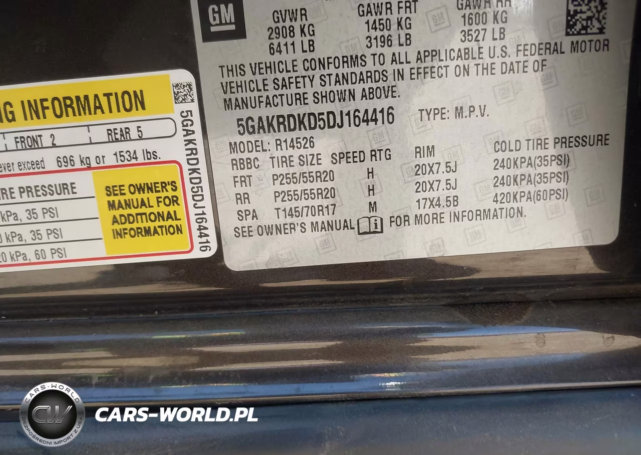 2013 Buick Enclave Premium VIN:5GAKRDKD5DJ164416 - 9