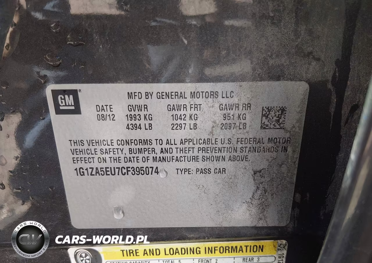 2012 Chevrolet Malibu Ls VIN:1G1ZA5EU7CF395074 - 9