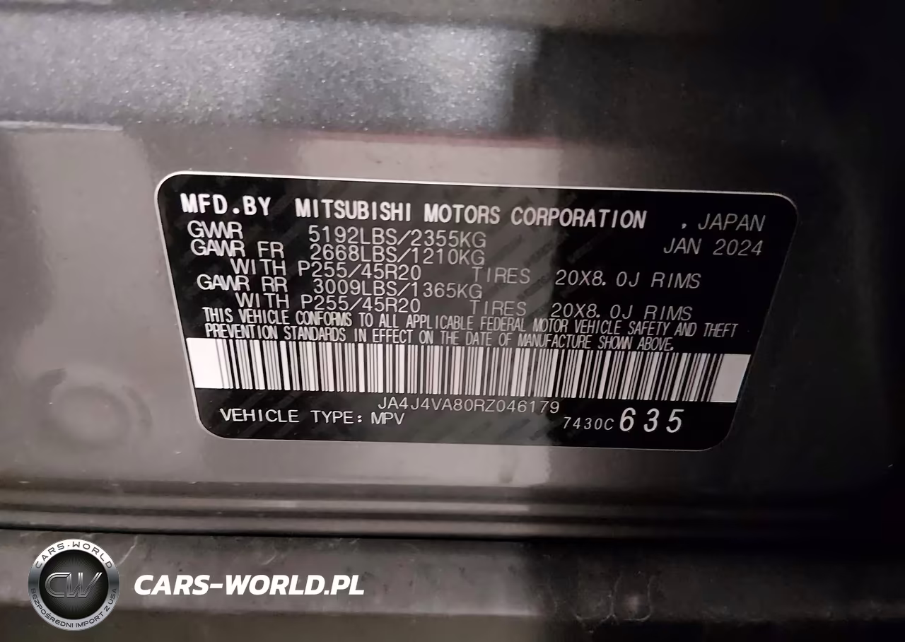 2024 Mitsubishi Outlander Se 2.5 S-Awc VIN:JA4J4VA80RZ046179 - 9