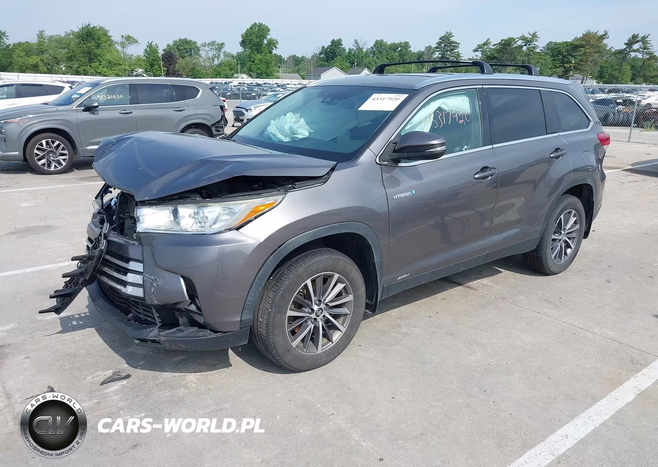 2019 Toyota Highlander Hybrid Xle VIN:5TDJGRFH0KS071250 - 2