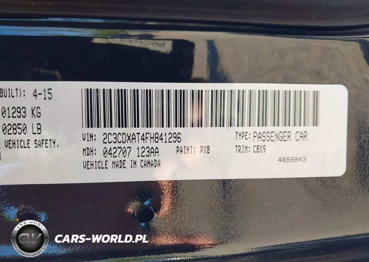 2015 Dodge Charger Police VIN:2C3CDXAT4FH841296 - 9