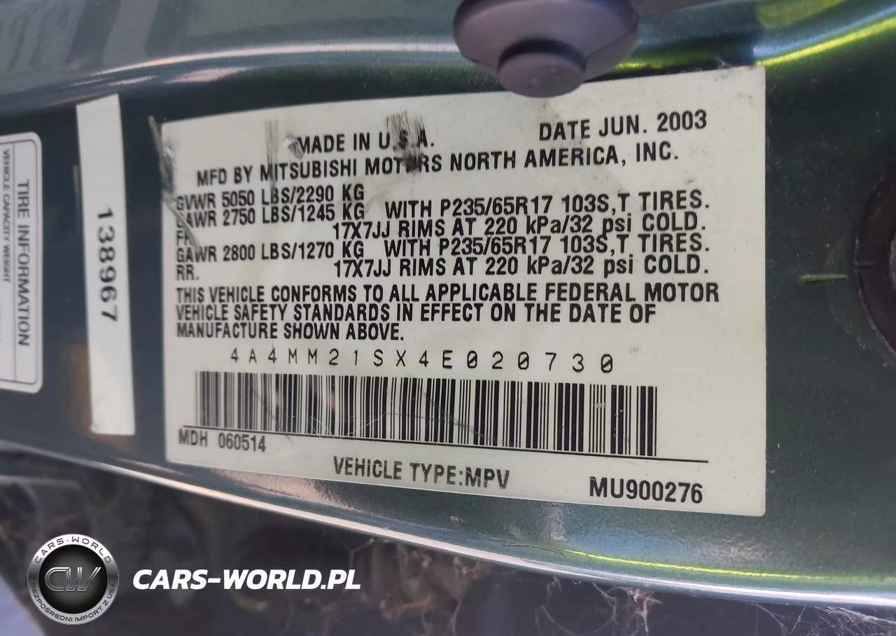 2004 Mitsubishi Endeavor Ls VIN:4A4MM21SX4E020730 - 9