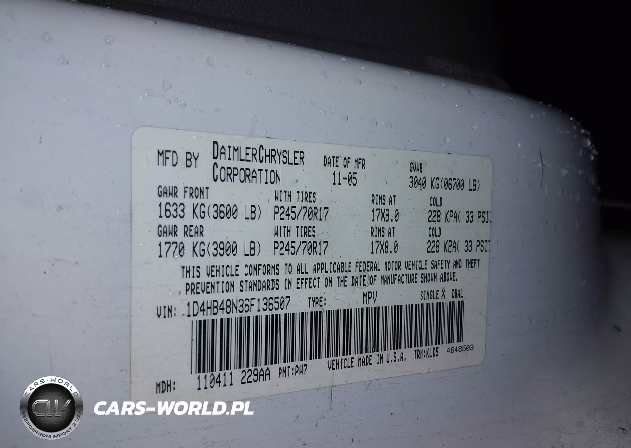 2006 Dodge Durango Slt VIN:1D4HB48N36F136507 - 9
