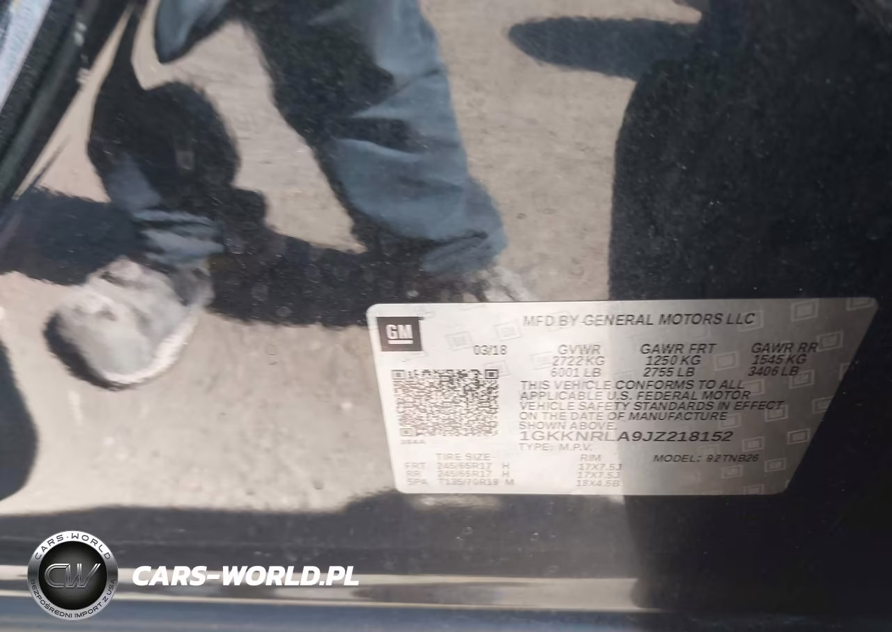 2018 GMC Acadia Sle-1 VIN:1GKKNRLA9JZ218152 - 9