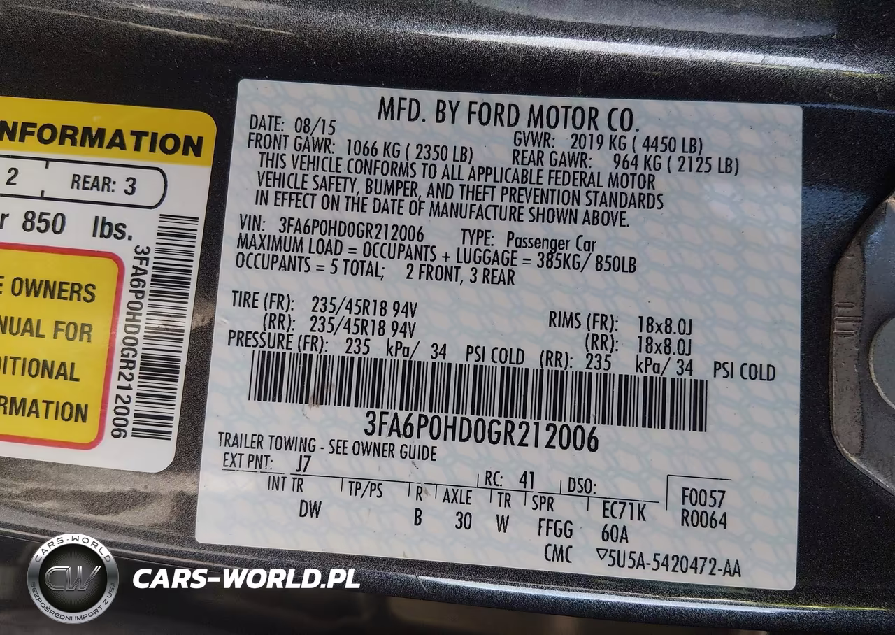 2016 Ford Fusion Se VIN:3FA6P0HD0GR212006 - 9