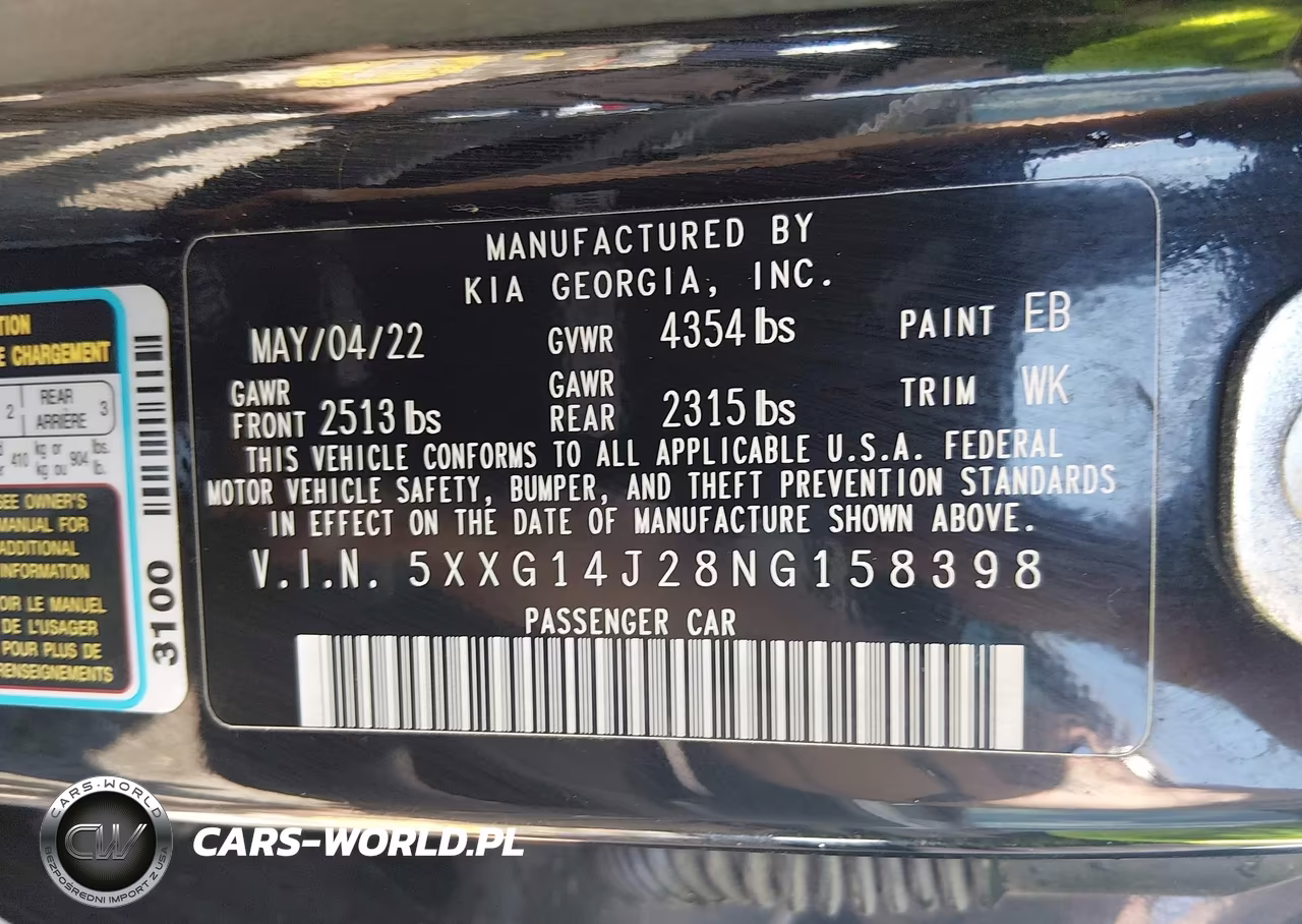 2022 Kia K5 Lxs VIN:5XXG14J28NG158398 - 9
