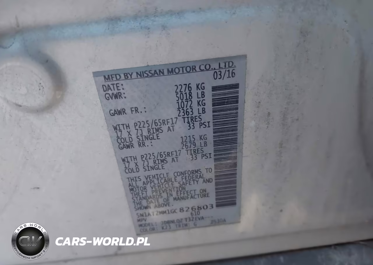 2016 Nissan Rogue Sv VIN:5N1AT2MM1GC826803 - 9
