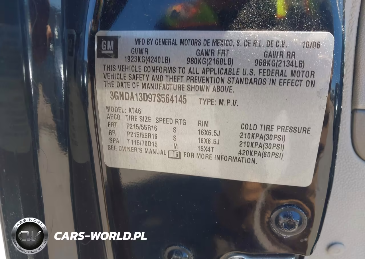 2007 Chevrolet Hhr Ls VIN:3GNDA13D97S564145 - 9