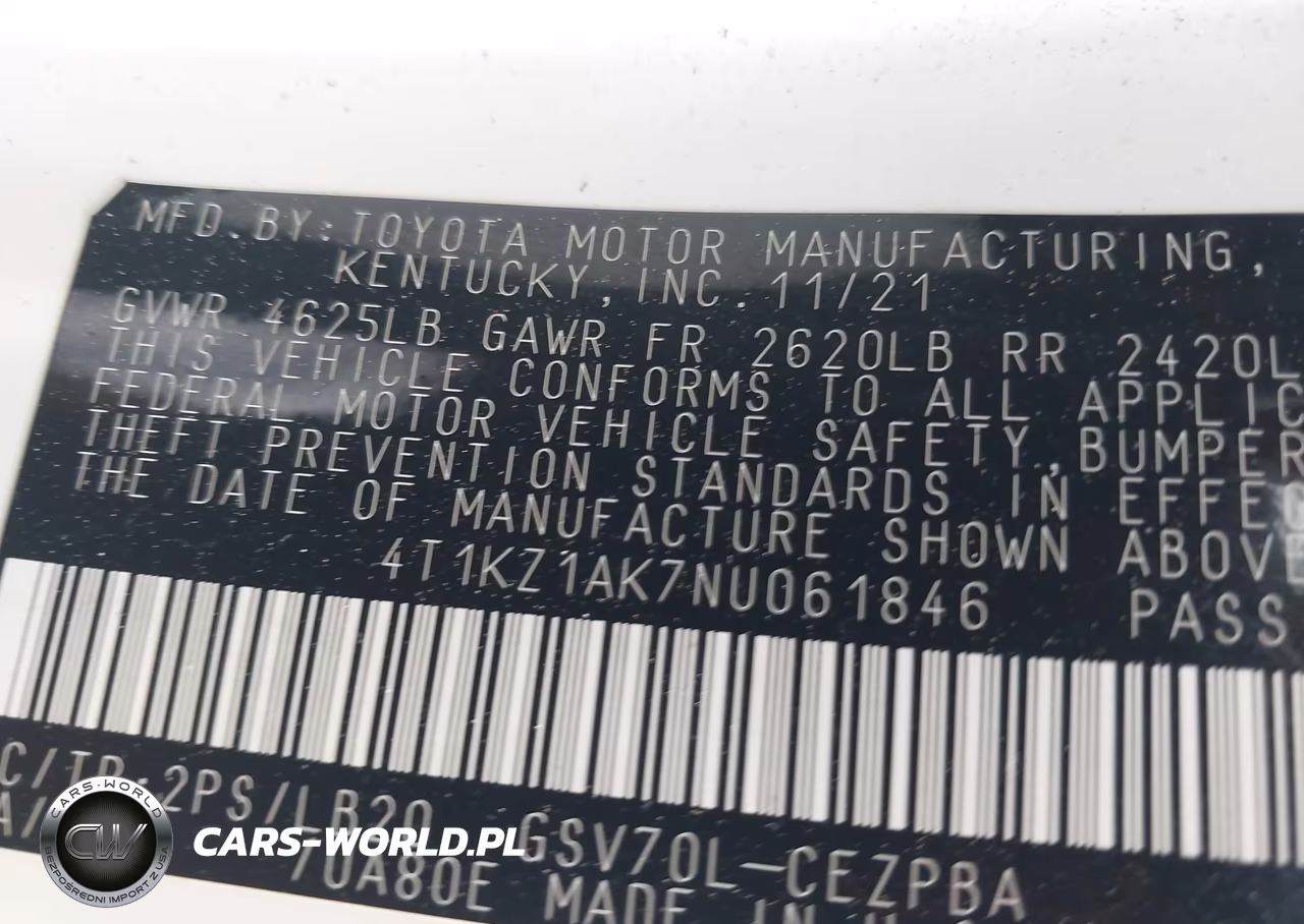 2022 Toyota Camry Xse V6 VIN:4T1KZ1AK7NU061846 - 9