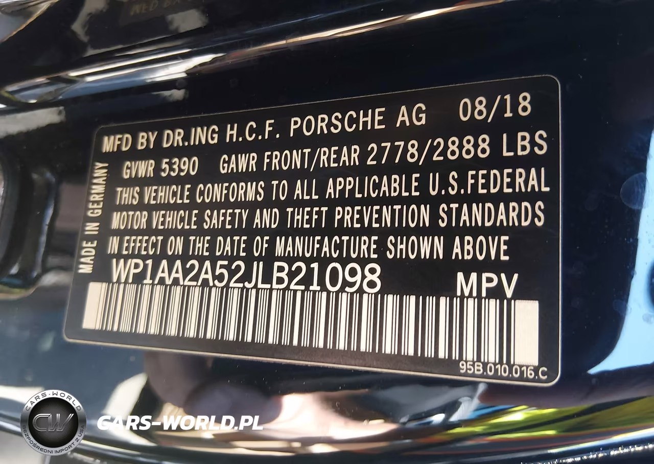 2018 Porsche Macan VIN:WP1AA2A52JLB21098 - 9