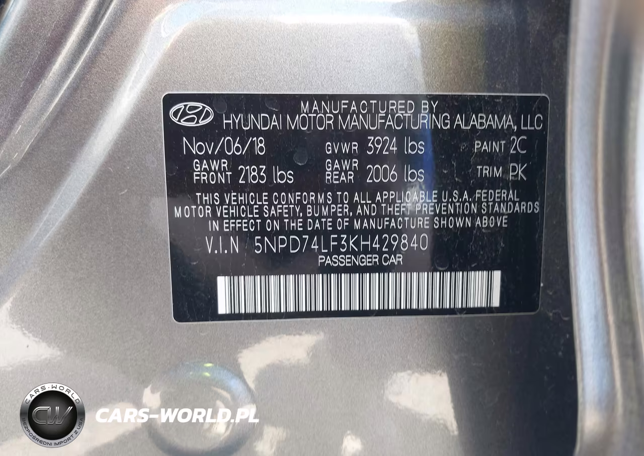 2019 Hyundai Elantra Se VIN:5NPD74LF3KH429840 - 9