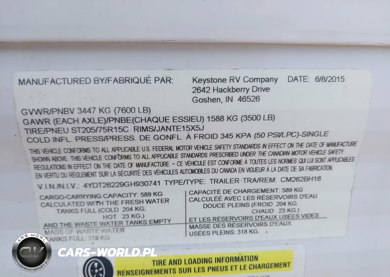 2016 Coleman Other VIN:4YDT26229GH930741 - 9