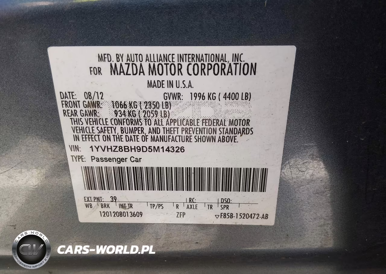 2013 Mazda Mazda6 I Sport VIN:1YVHZ8BH9D5M14326 - 9