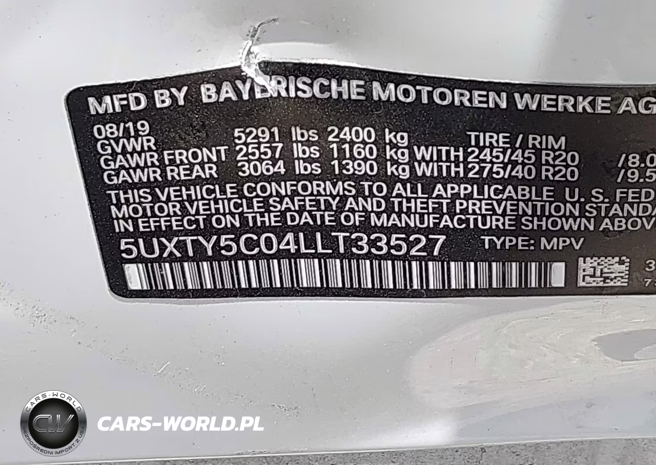 2020 BMW X3 xDrive30I VIN:5UXTY5C04LLT33527 - 9