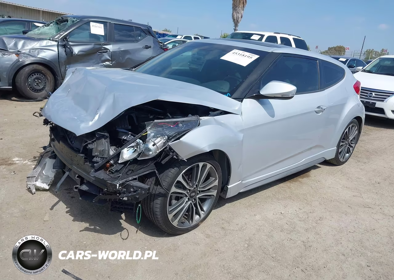 2017 Hyundai Veloster Turbo VIN:KMHTC6AE8HU309930 - 2