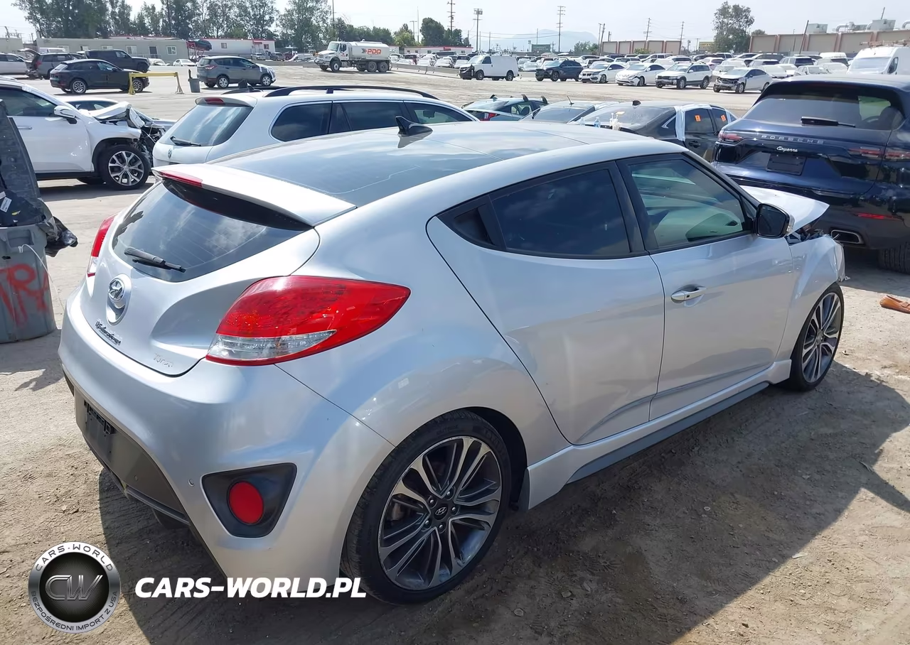 2017 Hyundai Veloster Turbo VIN:KMHTC6AE8HU309930 - 4