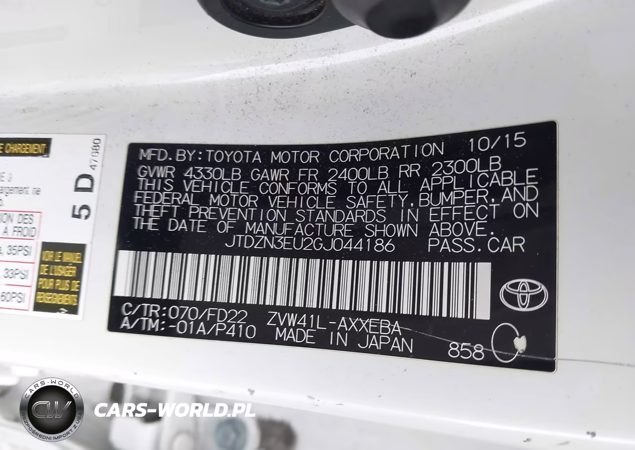 2016 Toyota Prius V Three VIN:JTDZN3EU2GJ044186 - 9