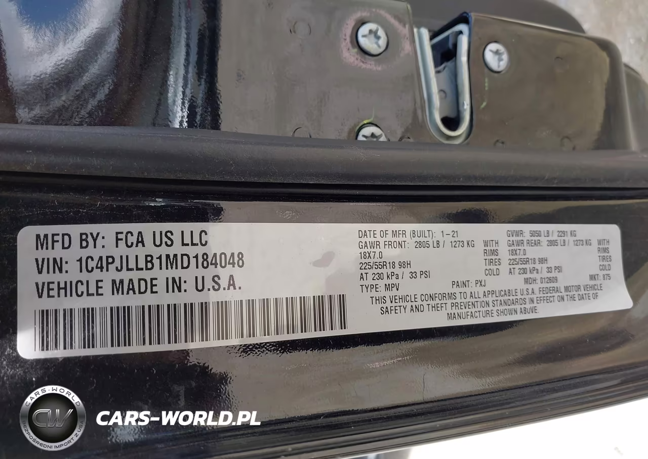 2021 Jeep Cherokee Altitude Fwd VIN:1C4PJLLB1MD184048 - 6