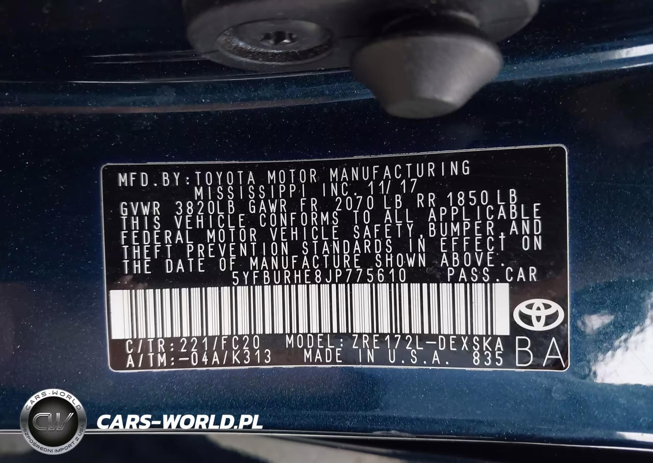 2018 Toyota Corolla Se VIN:5YFBURHE8JP775610 - 9