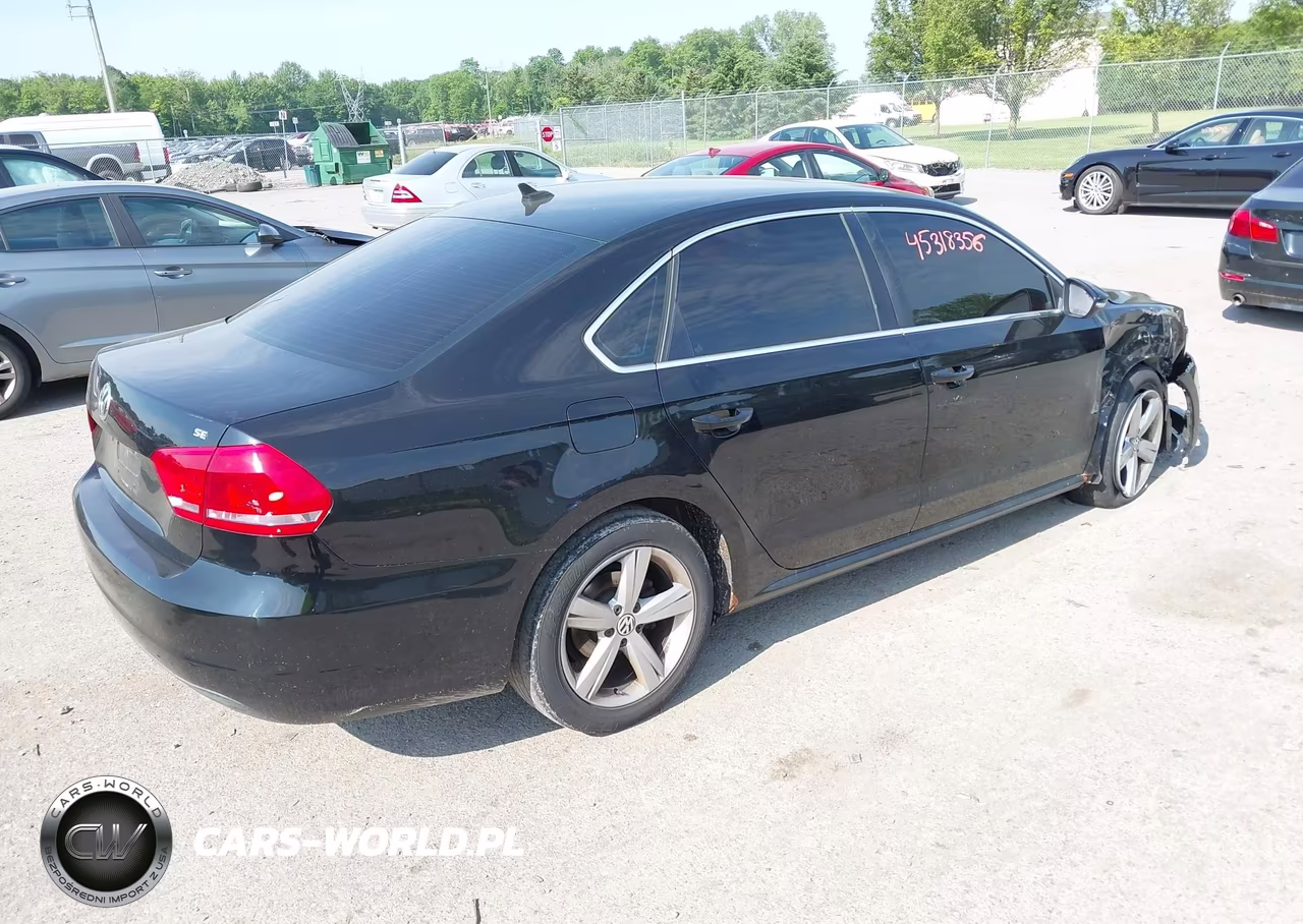 2012 Volkswagen Passat 2.5L Se VIN:1VWBP7A38CC081688 - 4