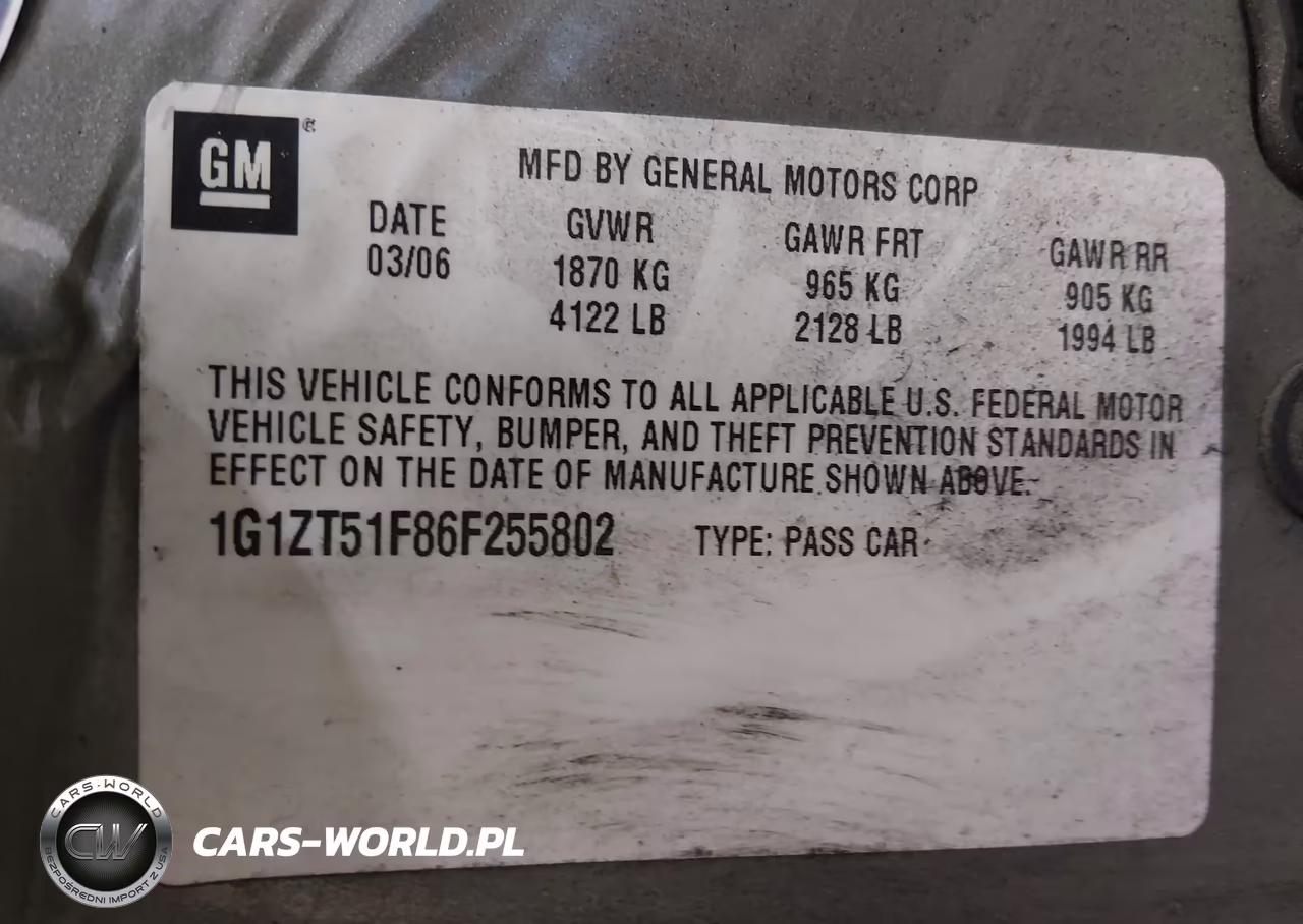 2006 Chevrolet Malibu Lt VIN:1G1ZT51F86F255802 - 9