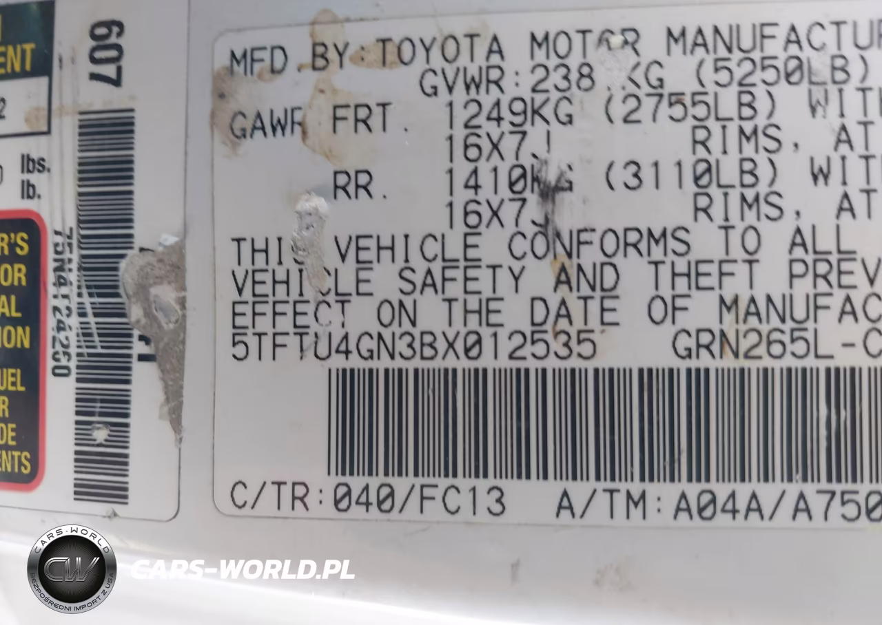 2011 Toyota Tacoma Prerunner V6 VIN:5TFTU4GN3BX012535 - 9
