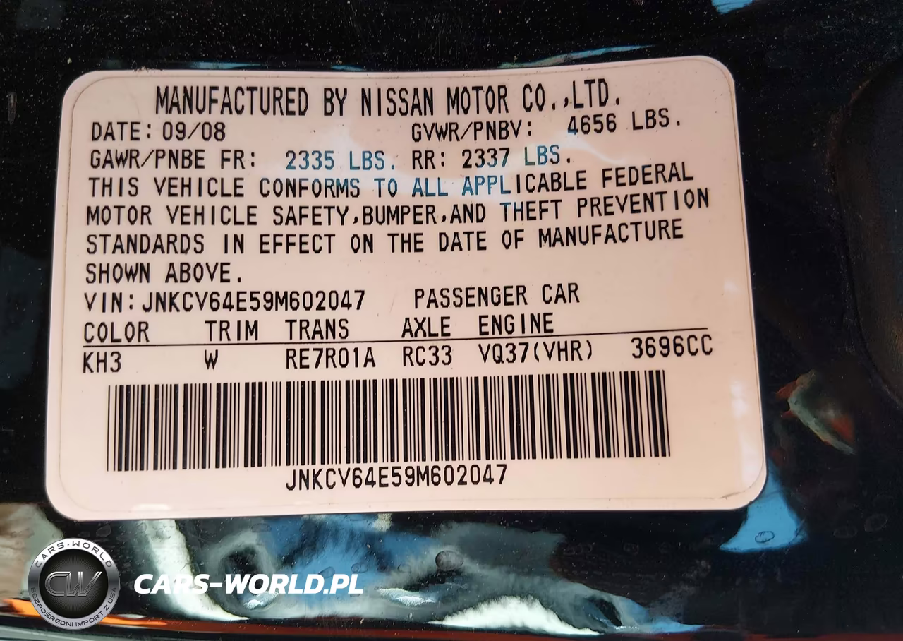 2009 Infiniti G37 Journey VIN:JNKCV64E59M602047 - 9