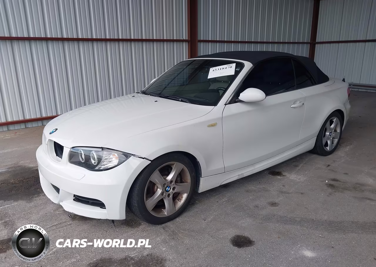 2008 BMW 135I VIN:WBAUN93508VF54989 - 2