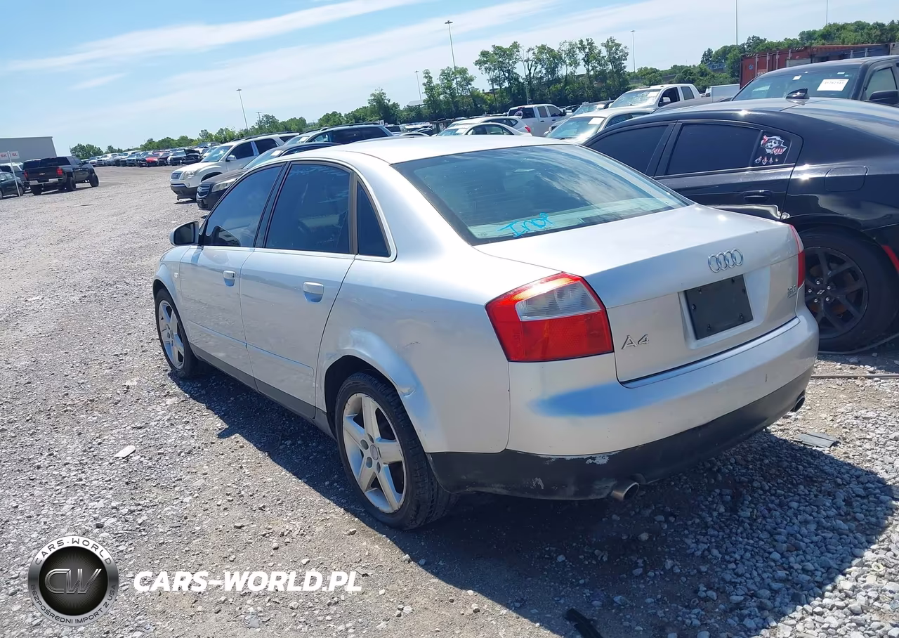 2003 Audi A4 3.0 VIN:WAULT68E43A372167 - 3