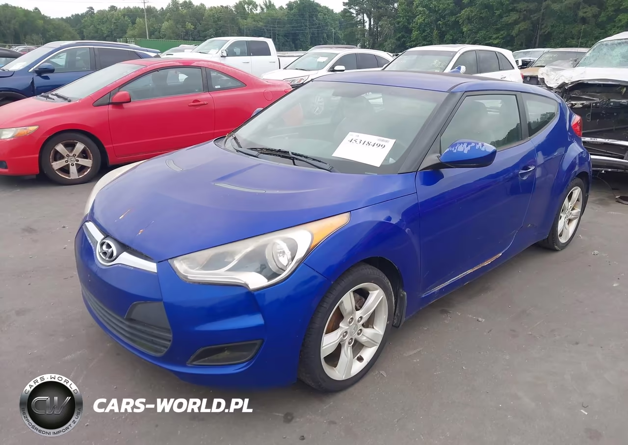2012 Hyundai Veloster Base W-Gray VIN:KMHTC6AD9CU027277 - 2